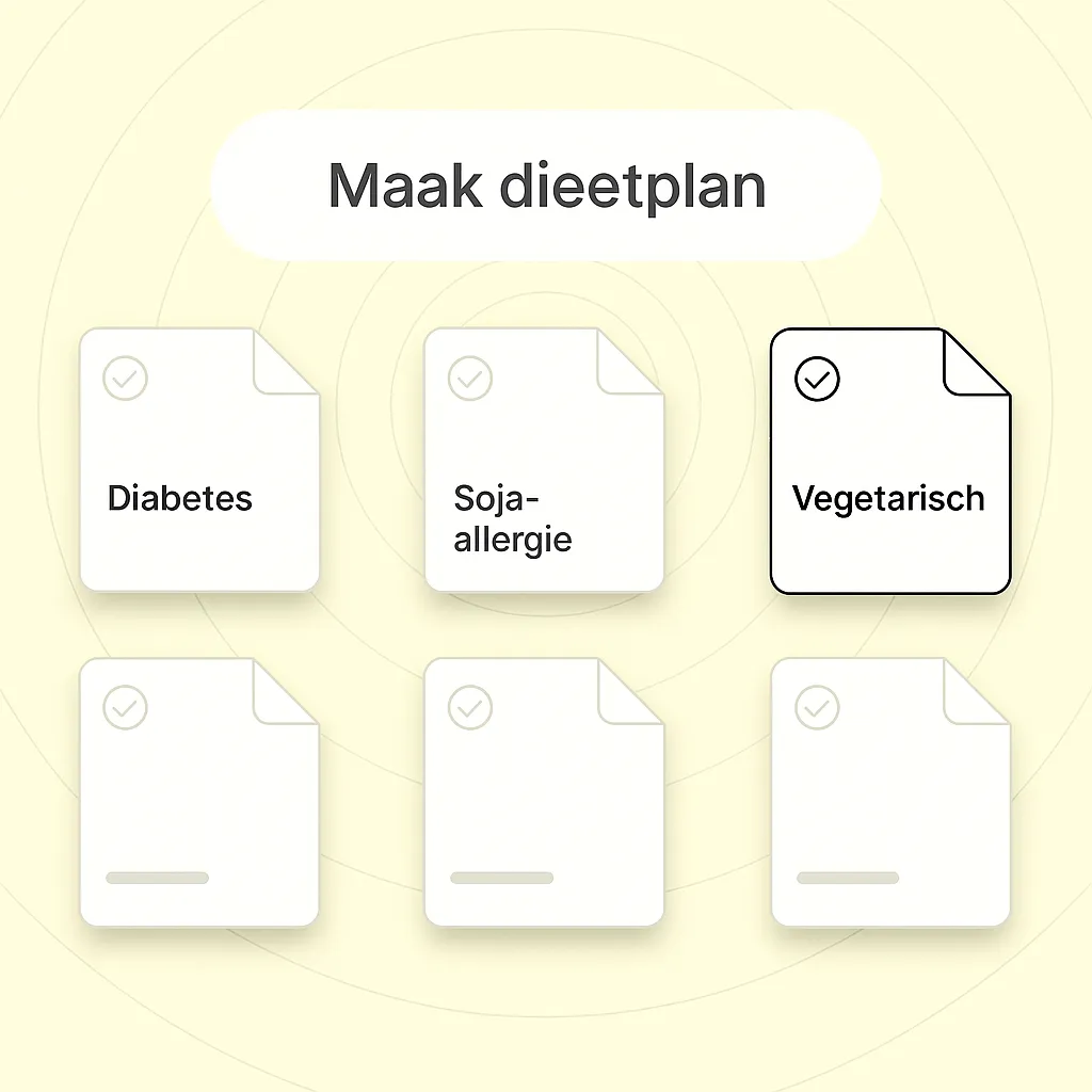 Generierte woechentliche und monatliche Einkaufsliste