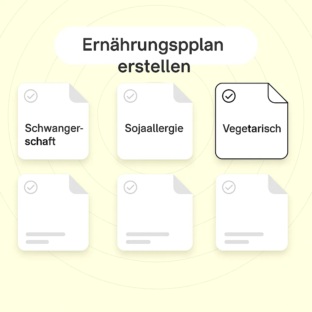 Zweites Trimester Protein-Profil-Setup zeigt Schwangerschaftswochen-Auswahl und 75g tägliche Proteinziel-Berechnung