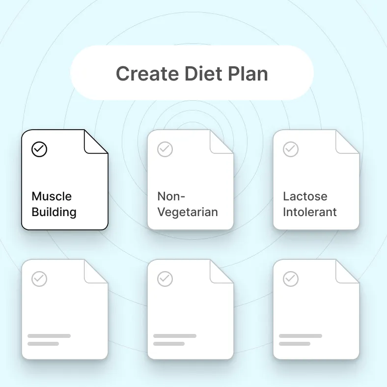 Keto diet planning quiz and goal setting interface