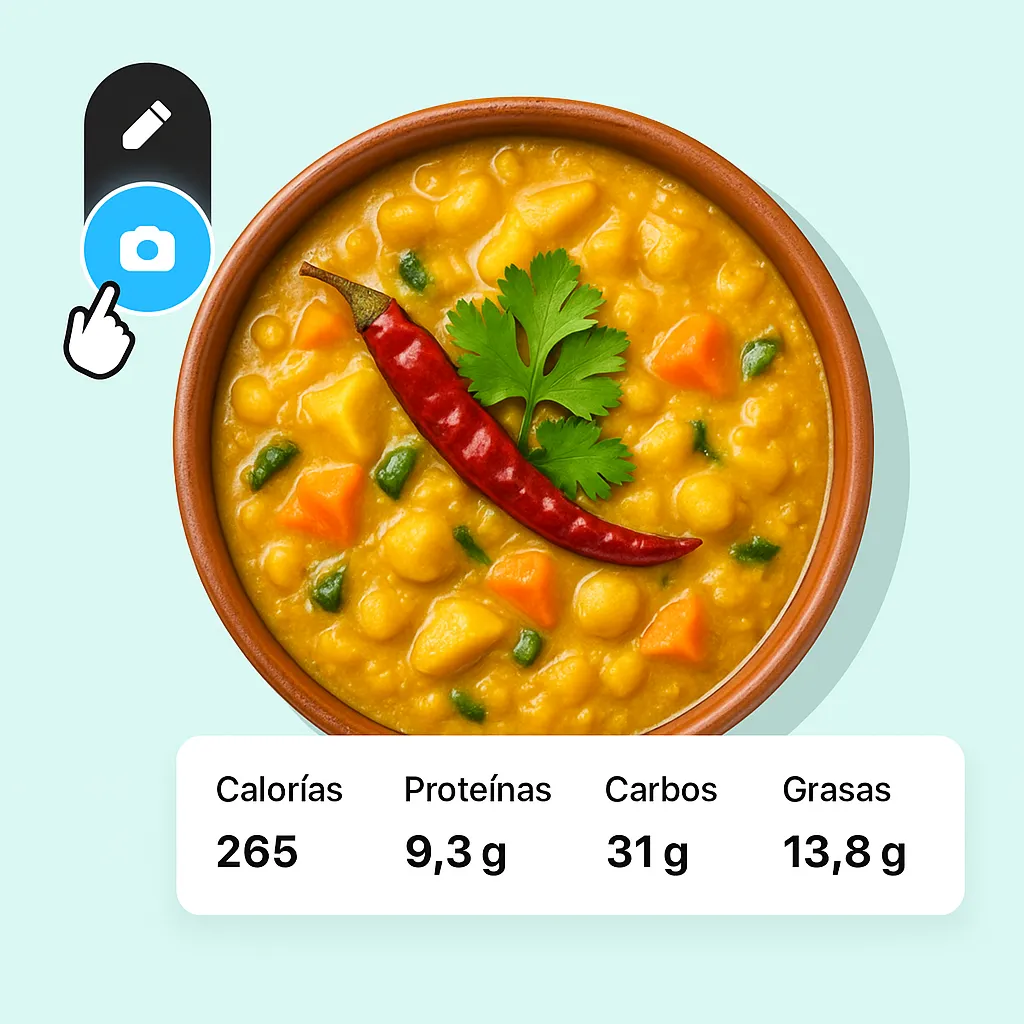 Interfaz de calendario de plan de comidas de aumento de peso de 28 días