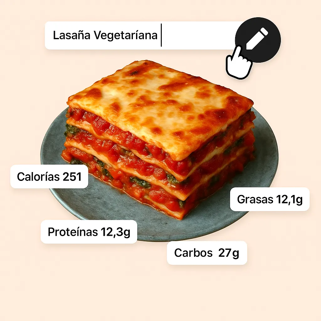 Reconocimiento de comida local procesando con IA