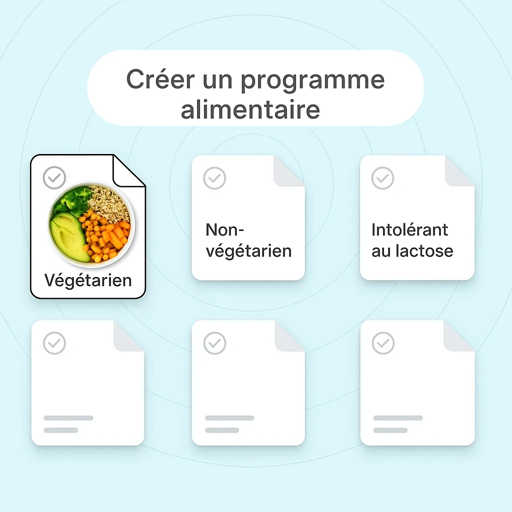 Configuration du formulaire Plan de Régime pour objectifs et préférences keto