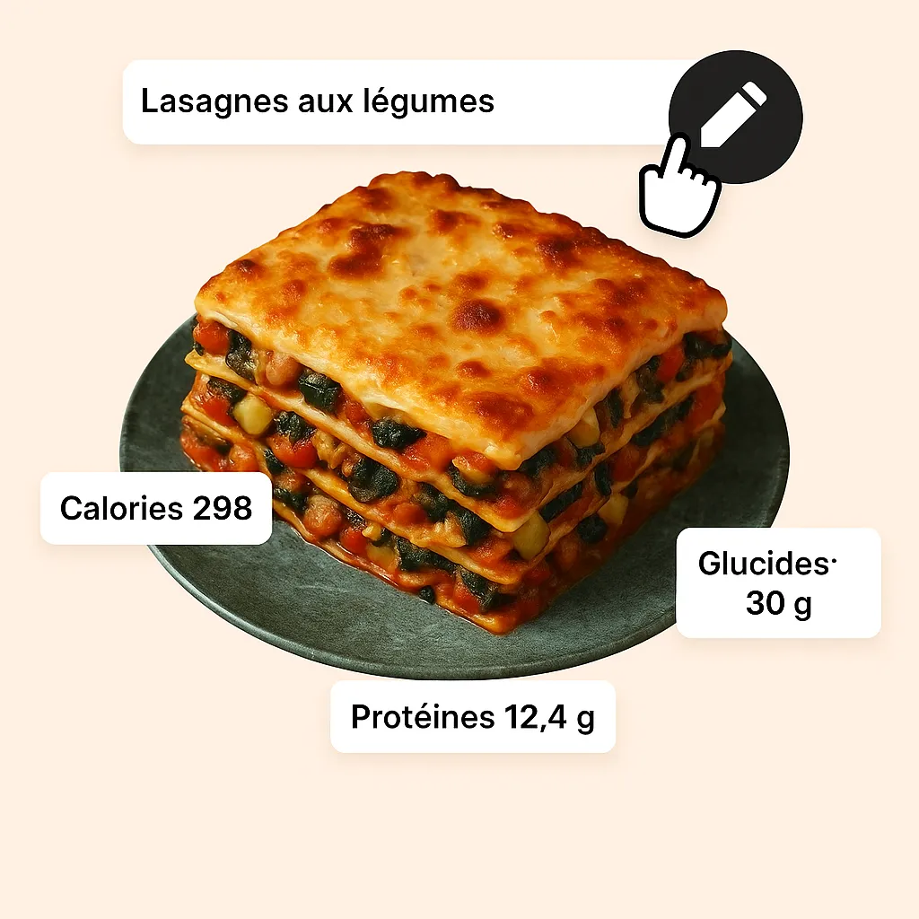 Interface de calendrier de plan de repas par IA de 28 jours