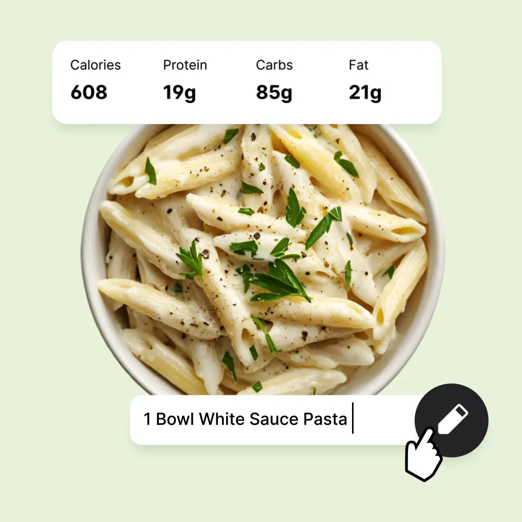 Pregnancy meal logging with photo, voice, and text options
